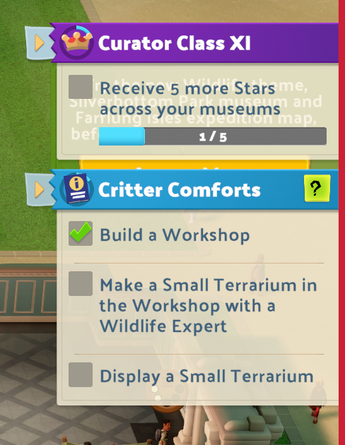 Objectives overlapping - Two Point Museum