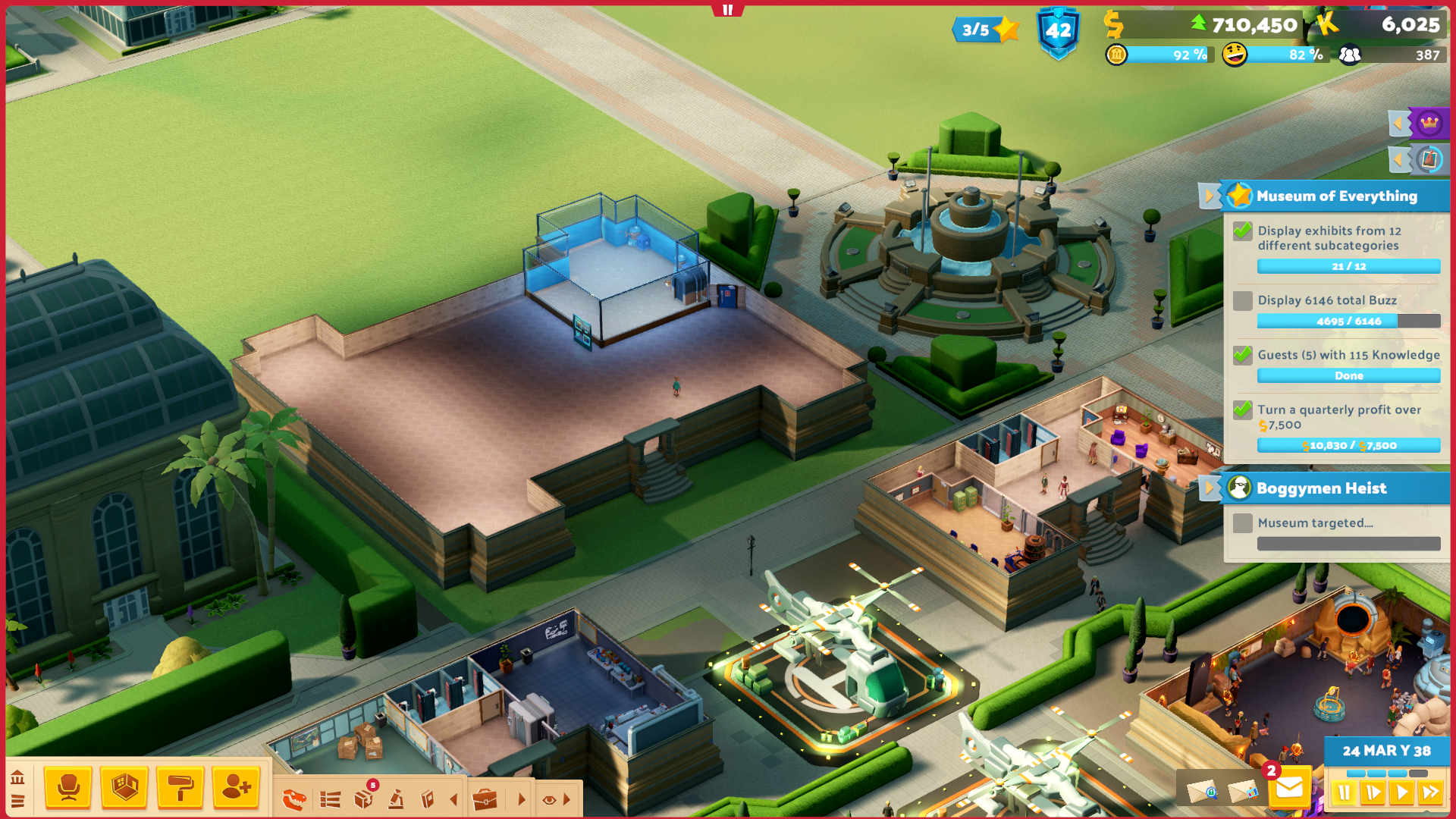 No guests visiting my exhibits in a new building - Two Point Museum