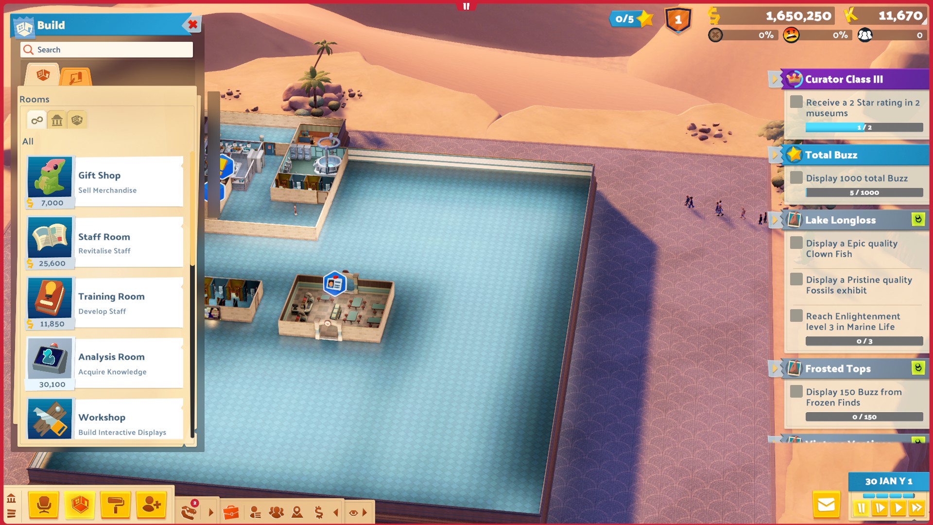 Sandbox Level 12 needed to unlock Analysis Room - Two Point Museum